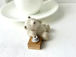 コーヒー飲んでのんびりクマさん | 手ノヒラ堂